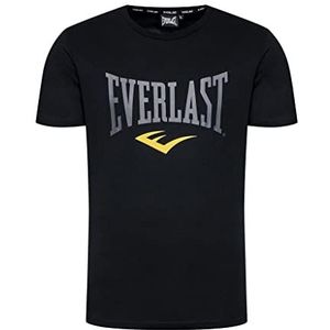 Everlast Russel T-shirt voor heren, zwart, maat S