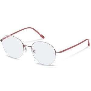 Rodenstock Brilmontuur (model R7145) voor uniseks, rond, gemaakt van metaal (inclusief brillenkoker)