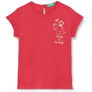 United Colors of Benetton Meisjesshirt met korte, Rosso 287, 6 Maanden
