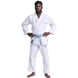 Ippon Gear BJJ GI Brazilian Jiu Jitsu beginnerspak incl. witte riem [maat A1L I Pearl-Weave materiaal I 350gr/m² stofdichtheid I scheurvast materiaal met verzegelde naden ] wit