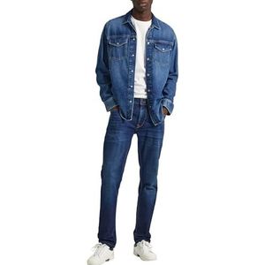 Pepe Jeans Tapered Jeans voor heren, Blauw (Denim-ct3), 30W / 34L