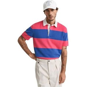 GANT Gestreept katoen SS POLO, Fresh Blue., L
