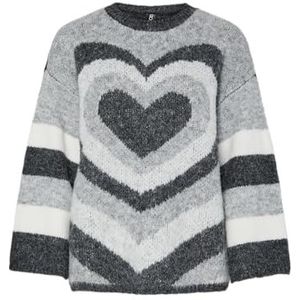 Pcjessa - Gebreide Trui - Ronde Hals - Lange Mouwen - Jacquard Print