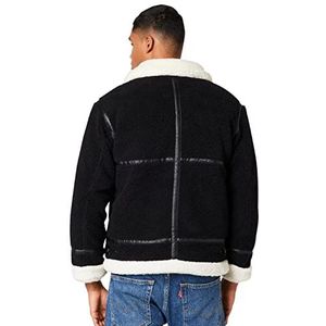 Alpha Industries B3 Teddy Bomber Jacket voor heren Black/White