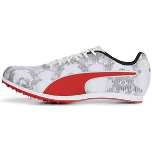 PUMA Heren Evospeed Star 8 Track and Field Schoen, Puma Zwart PUMA Wit PUMA Rood, 36 EU