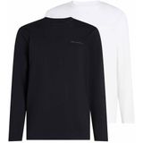 Karl Lagerfeld - T-shirts - Zwart/Wit - Lot van 2 - Lange Mouwen