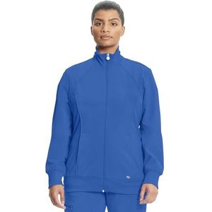 CHEROKEE Women's Infinity Zip Front Warm-Up Jacket, Royal, Large