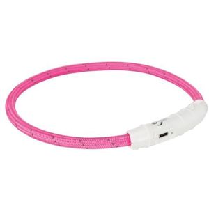 Trixie Flash lichtring USB L - XL (65 cm/ø 7 mm) roze