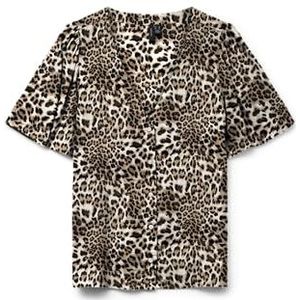 Vero Moda - T-shirt - Haaienkraag - Korte Mouwen - Losse Pasvorm