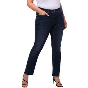 Ulla Popken Dames Jeans, Blue Denim, 42