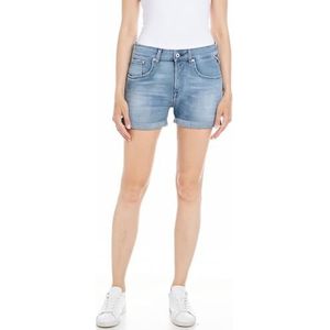 Replay Dames Jeans Shorts Anyta, 010, lichtblauw, 25W