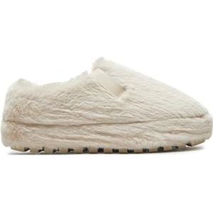 Calvin Klein Jeans Women's Home Anke Slipper WN bont YW0YW01596 huis schoenen, beige (Triple Eggshell), 6 UK, Beige Drievoudige Eierschaal, 39 EU