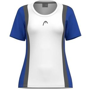 HEAD - Club 25 Tech Tee - Tennisshirt - Royal White - 100% Polyester