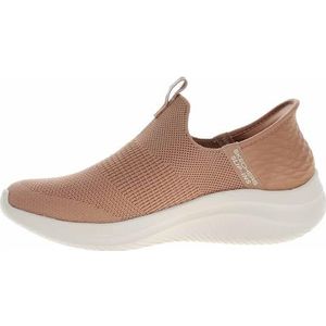 Skechers Dames Ultra Flex 3.0 Cozy Streak, Tan Knit/Trim, 5 UK, Tan gebreide rand, 5