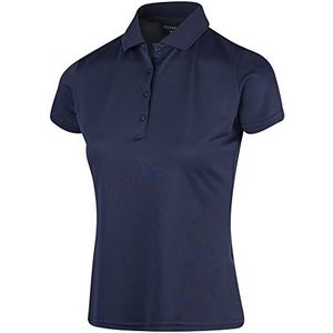 Island Green Vrouwen IGTS1851 Golf Essentials Dames Comfort Fit Stretch Ademend Golf Sport Micro Pique Polo Shirt, Navy, UK 8