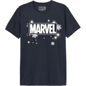 Marvel T-shirt heren, Marine., 3XL