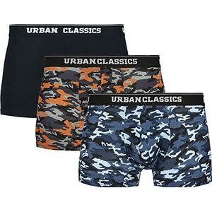 Urban Classics heren ondergoed, Blue Camo/Orange Camo/Black, XL