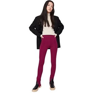 Trendyol Vrouwen normale taille rechte pijpen skinny broek, roze, L