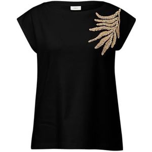 s.Oliver BLACK LABEL T-shirt voor dames, zwart 99l1, 34