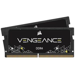 Corsair CMSX16GX4M2A2666C18 Vengeance 16GB (2x8GB) DDR4 2666Mhz 204 Pin SODIMM Performance Notebook Memory Kit, zwart