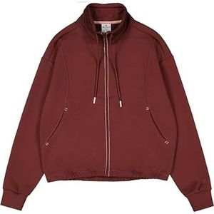 Champion Legacy C-Tech W (117475) - TCV Stretch Poly-Katoen Interlock Full-Zip High-Neck Sweatshirt, Chocolade (HCH), L Dames FW24, Chocolade (Hch), L