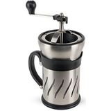 Peugeot Paris Press 2-in-1 koffiemolen + French Press van roestvrij staal, hoogwaardige koffiemolen, handmatig met koffiezetapparaat, French Press, praktische koffiemachine to go, koffieaccessoires