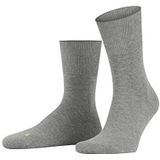 FALKE Uniseks-volwassene Sokken Run U SO Katoen Functioneel Material Eenkleurig 1 Paar, Grijs (Light Grey 3400), 37-38