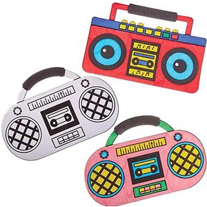 Baker Ross FX751 Inkleuren Pluizige Kunst Boombox - Set van 6, Kleurplaten voor Kinderen