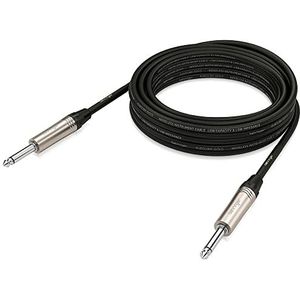 Behringer Instrument Cable - Guitar Cable - 1/4 Inch TS Male to 1/4 Inch TS Male - 6 m / 19.7 ft - Gold Performance - GIC-600