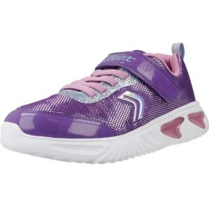 Geox - J Assister Girl - Sneakers - Paars Dk Roze