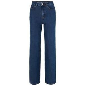 TOM TAILOR Denim Dames Jeans met omslag 1032726, 10120 - Used Dark Stone Blue Denim, XXL
