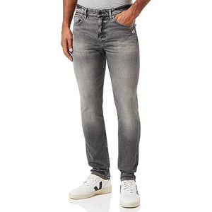 BOSS Delano BC-C grijze slimfit jeans voor heren van comfortabel stretch-denim, Silver45, 33W / 30L