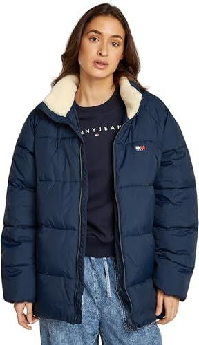 Tommy Jeans TJM POLY PUFFER DM0DM20003 heren andere jassen, blauw (Dark Night Navy), S, Blauw (Donker Nacht Marine), S