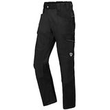 BP 1826-033-0032-35/36n stofmix met stretch werkbroek voor mannen, hogere taille op de rug, 70% katoen/28% polyester/2% elastaan, zwart, 35/36N grootte