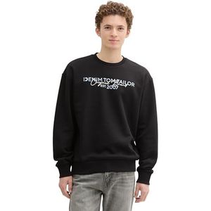 TOM TAILOR Denim Sweatshirt voor heren, 29999 - Black, L