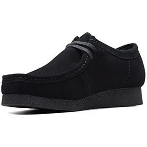 Clarks - WallabeeEVO - Leren Schoenen - Zwart - Suède - Veters