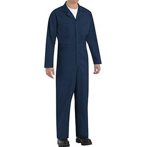 Rode Kap mannen met lange mouwen Twill Action Back Coverall