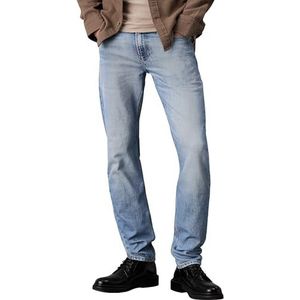 Calvin Klein Slim Fit Tapered Fit Jeans voor heren, Denim (Denim Licht), 28W / 34L