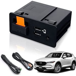CARABC Apple Carplay Adapter Compatibel met Mazda 2/3/6/CX3/CX5/CX9/MX5/FIAT 124 2014-2021 Jaar, Geschikt voor Carplay & Android Auto, TK78-66-9U0C OEM Hub Retrofit Kit Past bij MZD Connect System