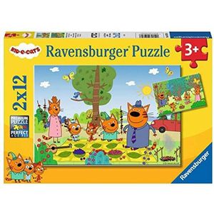 Ravensburger 50796 Puzzel Kid E Cats - Twee Puzzels - 12 Stukjes - Kinderpuzzel