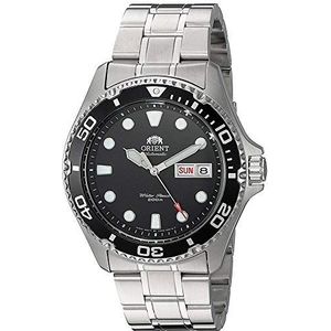 Orient Heren 44,25 mm armband en behuizing roestvrij staal automatische zwarte wijzerplaat horloge FAA02004B9, armband, armband