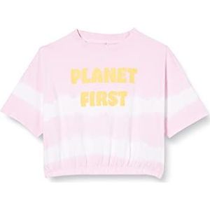 NAME IT Nkfdesireee Ss Cropped Boxy Top T-shirt voor meisjes, lila sachet, 116 cm