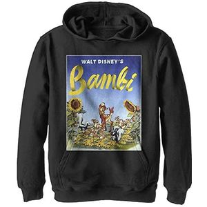 Disney jongens Bambi - Bambi zonnebloem hoodie T-Shirt Zwart XL