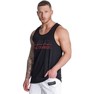 Gianni Kavanagh Black Heat Crystals Vest T-shirt voor heren, Zwart, L