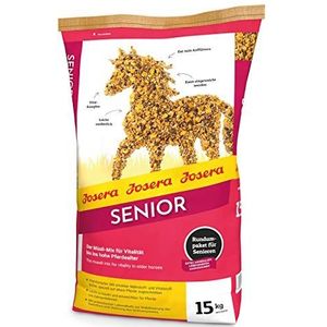 JOSERA Senior (1 x 15 kg) | Premium paardenvoer met vitaal complex | licht verteerbaar | goed voor het voederen | senior paardenvoer | 1 stuk
