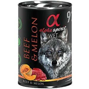 Alpha Spirit Canine Adult Ternera Melon blik 400 g