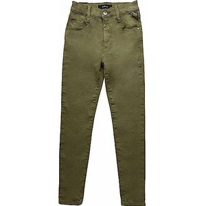 Replay Meisjesjeans Beyron Skinny-Fit Hyperflex met stretch, groen (Lichen Green 962), 4 jaar, 962 Lichen Green, 4 Jaar