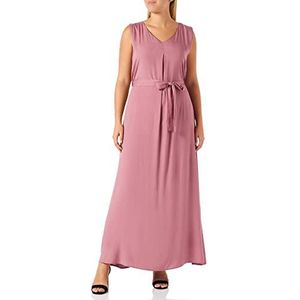 usha Dames maxi-jurk, donkerroze, L