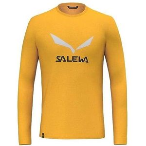 SALEWA Solidlogo Dry Long Sleeve Tee Men, goud, XL, goud., XL