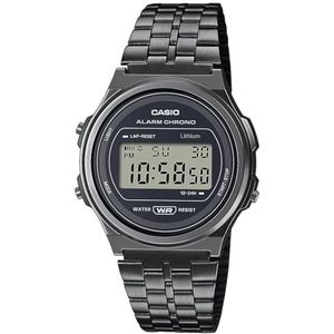 Casio Vintage uniseks zwart horloge A171WEGG-1AEF